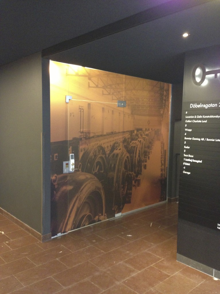 Frostat glas fönsterfilm