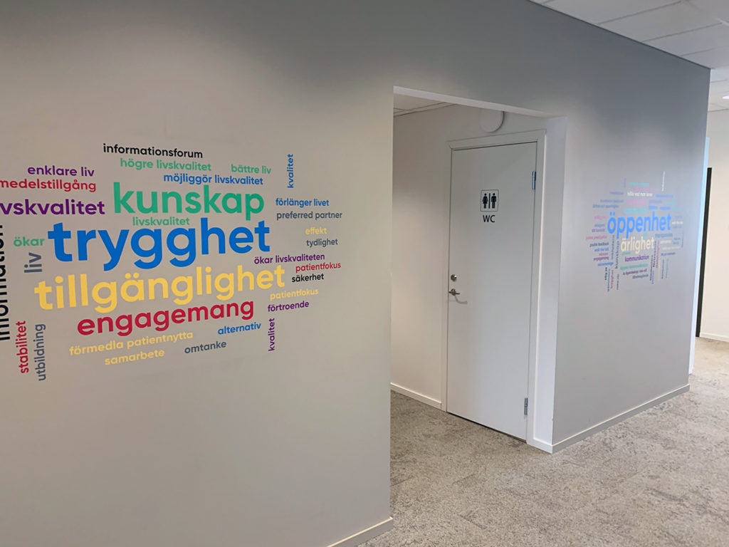 väggtext väggfolie väggdekor